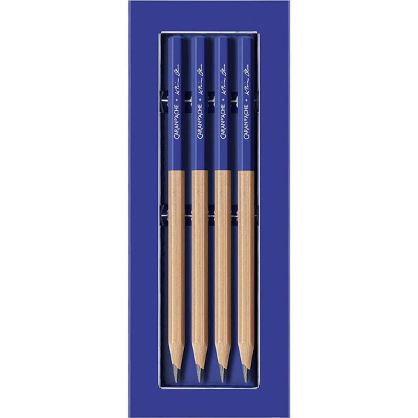 caran d ache Bleistift Set Klein Blue in ultramarineblau, Verpackung